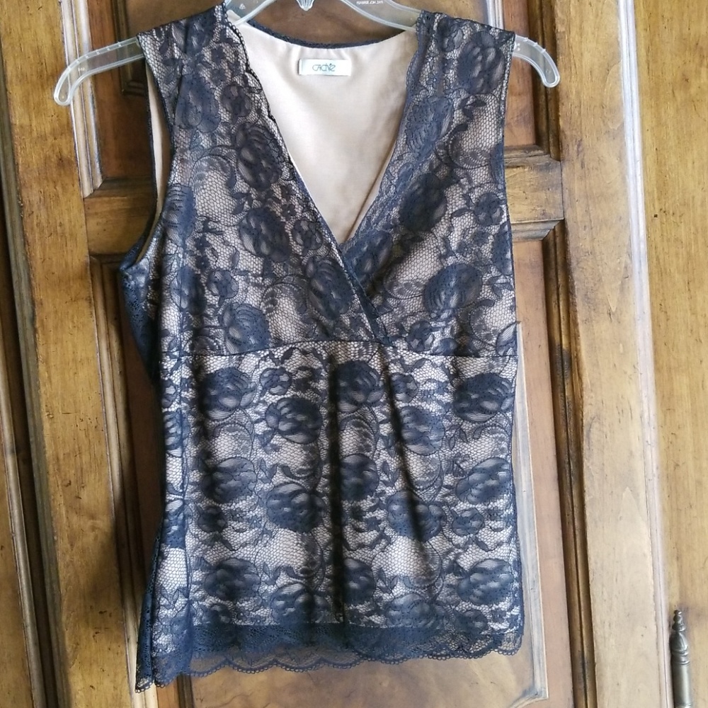 Cache lace top